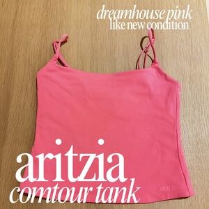 Aritzia Dreamhouse Pink Contour Tank - Like new XXS